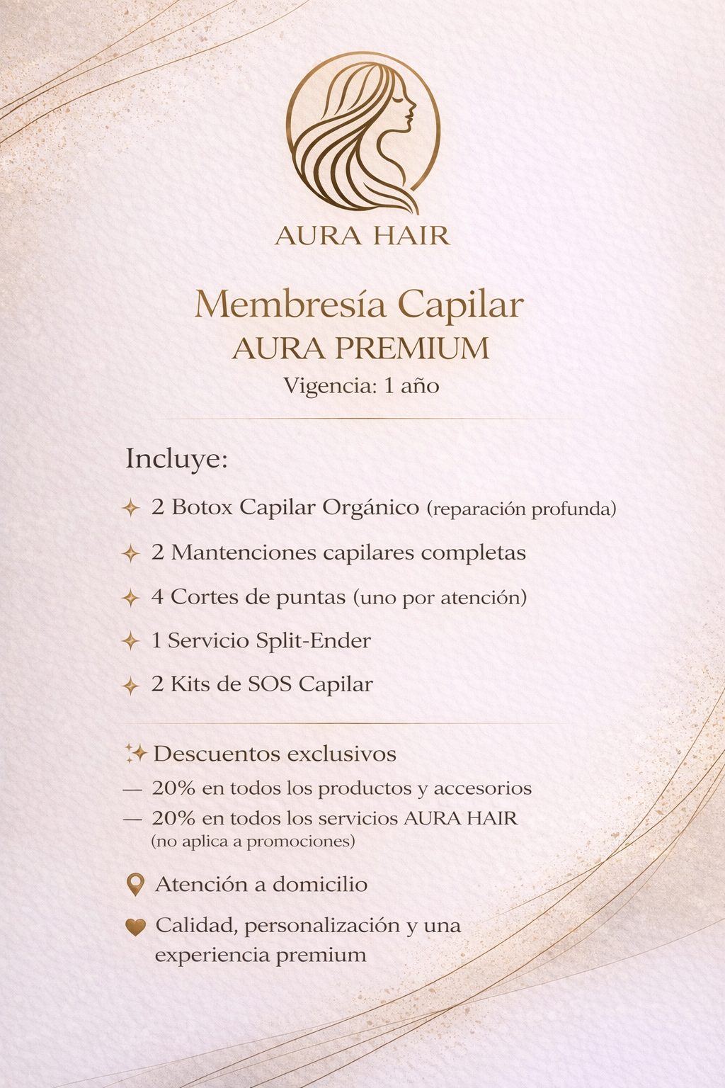 Membresia Capilar AURA PREMIUM